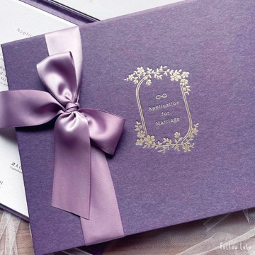 【24h快速出貨】-結婚書約/結婚證書/書約套組-無限橫式-紫-異