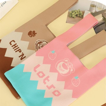 天藍小舖-迪士尼彈性針織手提包-共2色-$250【A11115519】