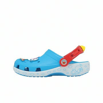 Crocs 洞洞鞋 洞洞鞋 Doraemon Classic Clog K 中大童鞋 經典哆啦A夢克駱格 七彩 涼拖鞋 21169290H