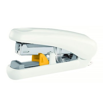 PLUS 普樂士 艷彩双排平針訂書機 省30%文件堆疊高度 附針100枚  白色  1個