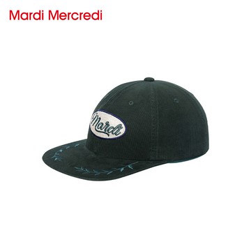 MARDI MERCREDI 復古休閒棒球帽 綠色 LOGO 作舊 可調式 CORDUROY CAP LOGO