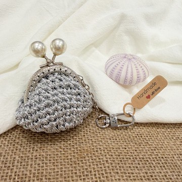 【迷你口金包】閃銀-限定款 包包吊飾