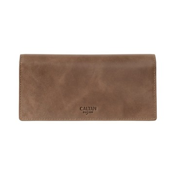 【CALTAN】真皮/長夾 | 簡約俐落兩折真皮長夾-074128_五色