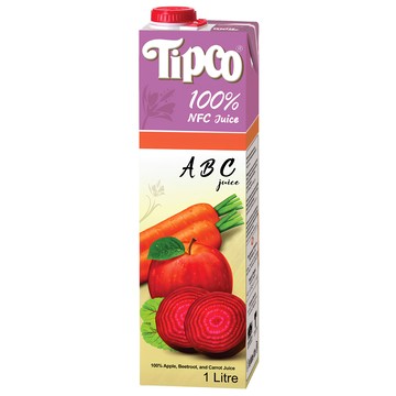 Tipco 100%ABC綜合果蔬汁 蘋果紅蘿蔔甜菜根綜合果蔬飲  1L  1瓶