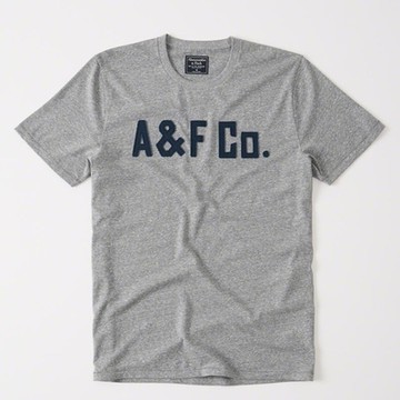 af a&f Abercrombie & Fitch 短袖 T恤 灰色 1614
