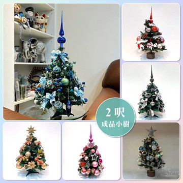 現貨 2呎成品聖誕樹，聖誕小樹 居家擺飾 聖誕交換禮物 雪樹 聖誕節，X射線