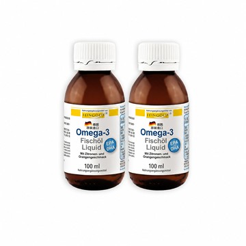【德國活粒適】 Feingold Omega-3 液態魚油100ml二入