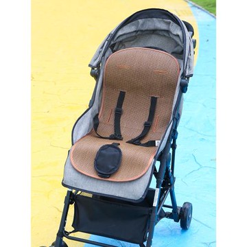 嬰兒車涼席墊夏季通用寶寶推車雙面冰絲竹席BB五點式專用竹子藤席