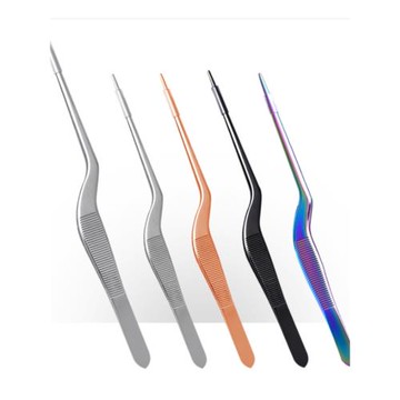 分子美食料理廚用鑷子 廚藝細節處理鑷 彎頭直頭 中西餐鑷 廚師夾