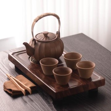 圍爐柴燒功夫茶具小套泡茶套裝家用簡約辦公室會客整套茶盤泡茶器