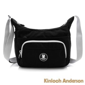 【Kinloch Anderson】迷霧森林 船型拉鍊斜側包-黑色