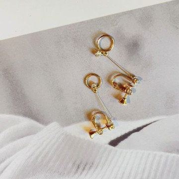 現貨專區｜微光垂墜夾式耳環(BPECL19)｜送禮精選店家★Reyna jewelry 女王飾品