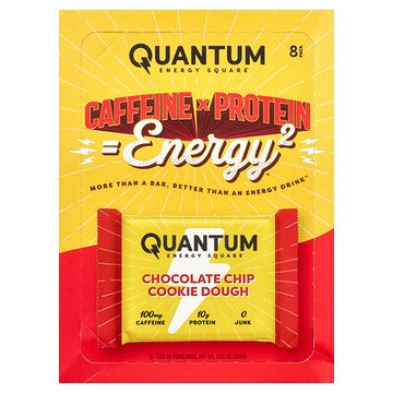 Quantum Energy Square, 巧克力碎曲奇面團，8 根，每根 1.69 盎司（48 克）