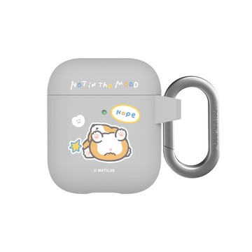 【插畫家聯名】柯基犬卡卡Not In The Mood強悍防摔AirPods保護套