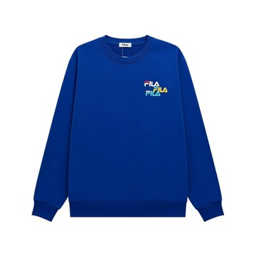 FILA 大學T 深藍 LOGO 圓領 長袖 上衣 男 1TEW7002AB