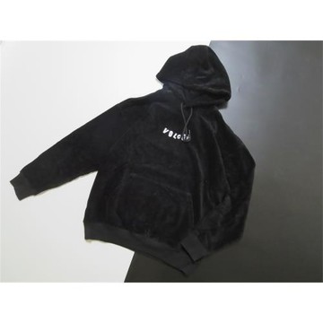 美式街頭潮牌素黑燈芯絨corduroy落肩款連帽衫套頭復古衛衣hoodie