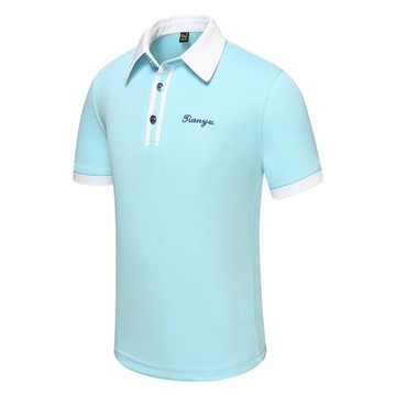 兒童高爾夫衣服男女童golf球服裝男童短袖t恤透氣速干運動polo衫