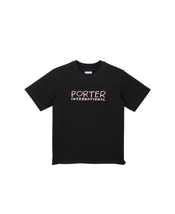 條紋Logo 棉Tee
