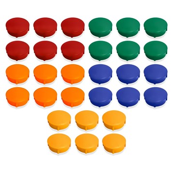 Magpia 圓形無光磁鐵 中  多色  30個