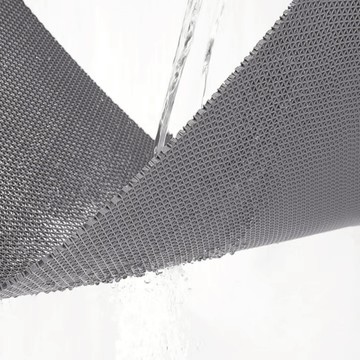 120*200CM PVC防滑鏤空地墊 加密加厚 可裁剪地墊 衛生間淋浴房腳墊子灰色-120*200CM