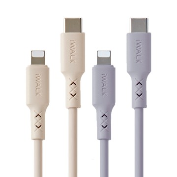 iWALK  液態矽膠 玩色 PD 20W Type-C to 平果 快充線 充電線 適用 iphone14以下