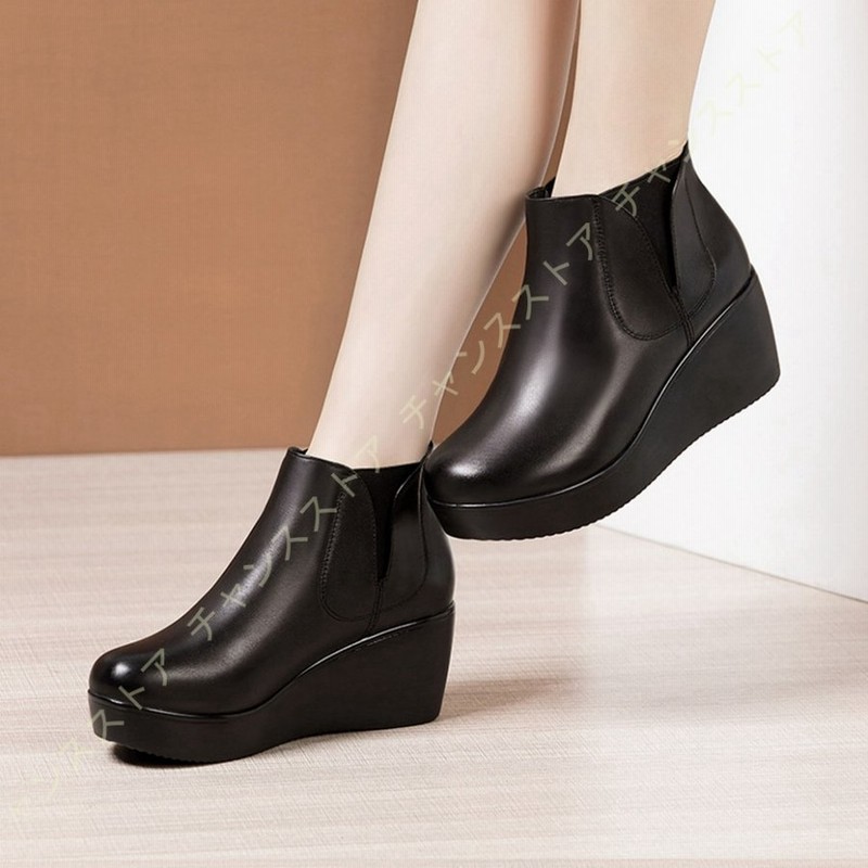 ブーツ レディース ショートブーツ レディース 厚底 サイドゴアブーツ ウェッジヒール カジュアルシューズ ショートブーツ サイドゴアブーツ ウェッジ ヒール 通販 Lineポイント最大0 5 Get Lineショッピング