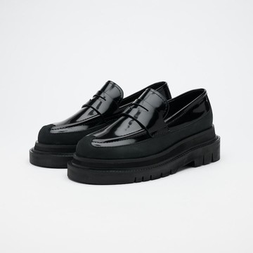 VATIC PENNY LOAFER Polished 光皮革樂福鞋 內外增高63mm 亮皮37