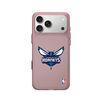 iPhone 17 Pro Max Clear (相機按鈕) 晶醺玫 - NBA - Logo-夏洛特黃蜂 Charlotte Hornets