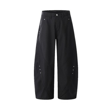 【OTIS】『最後現貨』極推!! 鉚釘 西裝彎刀寬褲 重磅 彎刀褲 日系 修飾感 街頭 長褲