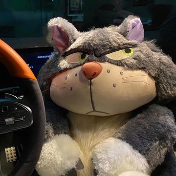 ins網紅車載腰靠壞貓咪毛絨公仔玩偶潮玩抱枕車內裝飾品男女禮物