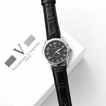 Valentino范倫鐵諾 光碟錶盤設計真皮手錶腕錶 情人對錶 柒彩年代【NE1090】原廠公司貨