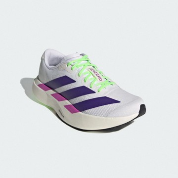 慢跑鞋 Adizero Evo SL W 女鞋 白 紫 緩震 運動鞋 馬牌輪胎底 JS4456