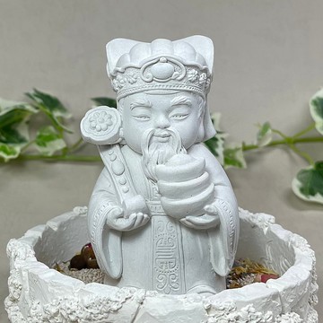 神明公仔 招財納福土地公公 中盤套組 水泥 佛 宗教 財神爺