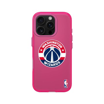 iPhone 16 Pro Clear 粉漾桃 - NBA - Logo-華盛頓巫師 Washington Wizards