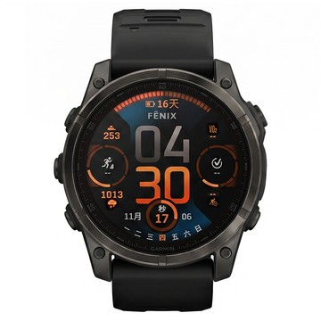 GARMIN fenix 8 AMOLED 全方位戶外進階GPS智慧腕錶 51mm  石墨灰  1.4吋  GPS + 藍牙