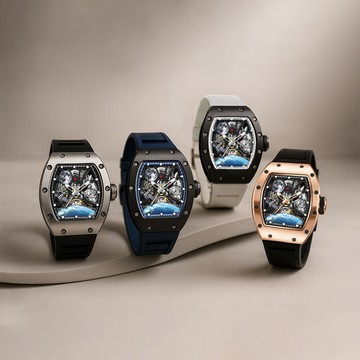 【Free Focus】JC-9-190G-14 酒桶款 太空宇宙設計 雙面鏤空 夜光指針刻度錶盤 機械 手錶