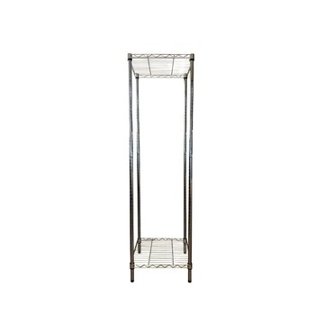 Top queen 【Top queen】45 x 45 x 180 cm 二層鐵力士鍍鉻萬用收納架
