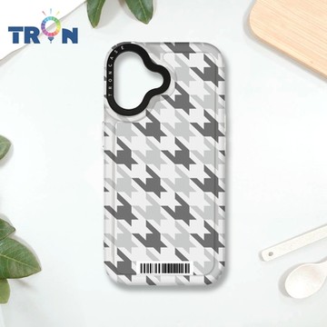TRON IPHONE 16 三色千鳥紋 防摔 MAGSAFE 磁吸 太空載具殼 透白 手機殼