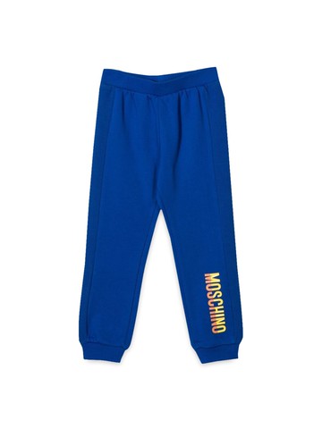 moschino logoed pants