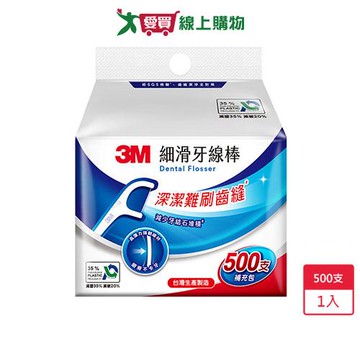 3M單線細滑牙線棒補充包500支【愛買】