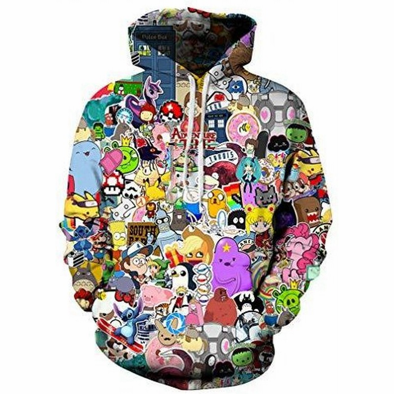 Azuki ユニセックス ファッション 3d デジタルプリント プルオーバー パーカー アニメ パーカー Us サイズ Large 通販 Lineポイント最大0 5 Get Lineショッピング