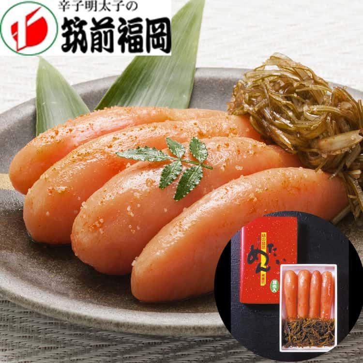 福岡 昆布漬 辛子明太子 (無着色) 400g (明太子350g 昆布50g) ※離島は配送不可