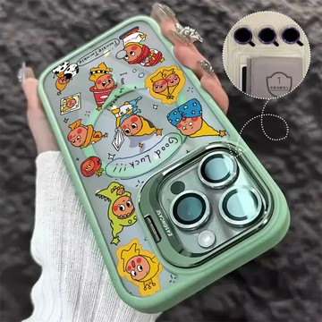 星星人 磁吸防摔殼 金屬鏡頭支架 適用iPhone 17 16 15 14 13 12 Pro Max 17Air手機殼