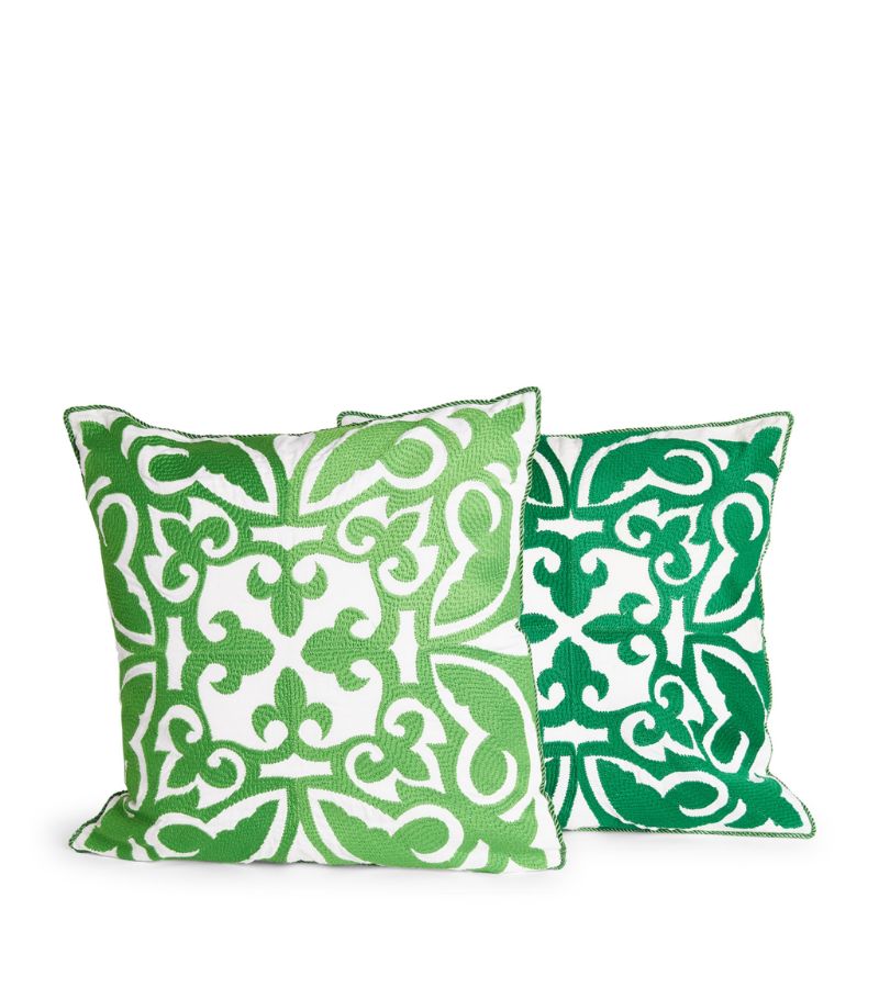 Harrods Of London Garden Green Cushion (45Cm X 45Cm)