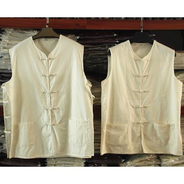 純棉傳統粗布唐裝男馬甲汗背心馬褂夏季老頭汗衫坎肩中式國風盤扣