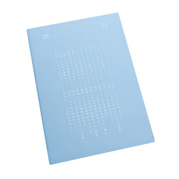 conifer 綠的事務 2025年 25K日日好軟背精裝方格週誌  A5尺寸 15x21.5x1.3cm，環保美術紙/FSC環保紙封面，方格筆記頁  自由藍  1個