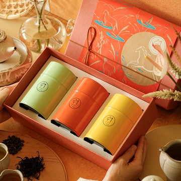 【春節限定優惠】馬上精彩 | 錦彩金墨福帖茶禮 (叁罐入)