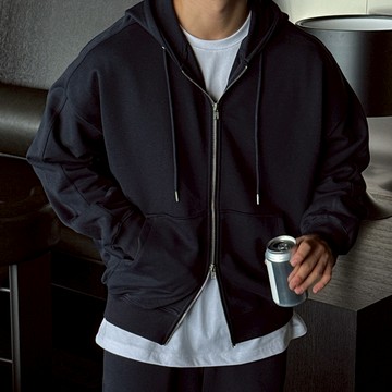 正韓SUPIMA堅挺棉剪裁抽繩連帽外套 4色 YUPPIE 預購商品 1104