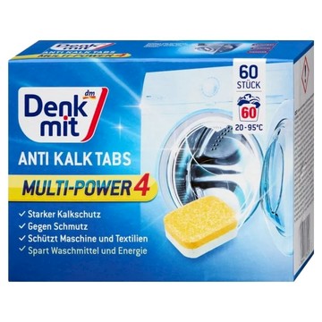 dm Denk mit 洗衣槽去污錠 60顆 強力去漬 快速溶解 多效合一  960g  1盒