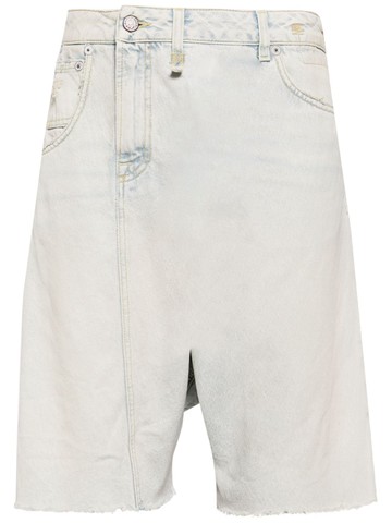 R13 - Twister asymmetric denim shorts - women - Cotton - 26 - Blue